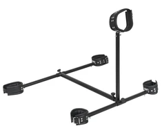 ZADO Adjustable Leather Floor Restraint System Juodas Split Leather