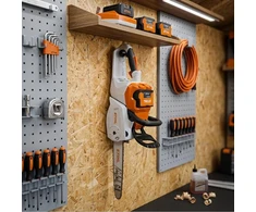 Garageprintslt Stihl MSA serijos grandininio pjūklo sieninė laikiklis