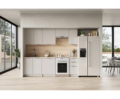 BARCELONA 240 kitchen set, cashmere, sonoma oak