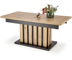 BARETTI coffee table, artisan oak / juodas