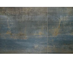 Blue LUCIANO extension table, mėlynas marble / juodas