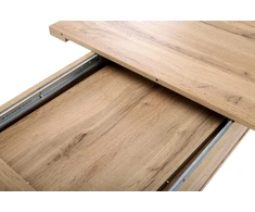 BRANDON extension table, wotan oak / juodas