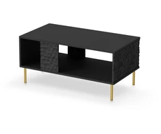 BULLET LAW-1 coffee table, juodas / auksinis
