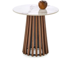 CARINA_S c.table beige marble / walnut