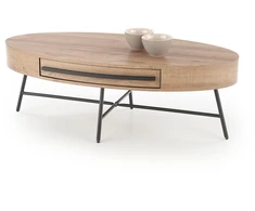 CAROLINA c.table, golden oak / juodas
