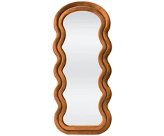 CONFETTO standing mirror or wall mirror, cinnamon