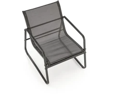 CONOR garden set (sofa + 2 chairs + coffee table), dark pilkas / light pilkas