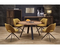 DANILO table walnut/juodas