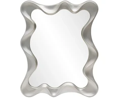 DECO wall mirror, antique sidabrinis