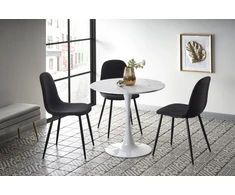 DENVER table, color: top - baltas marble, legs - baltas