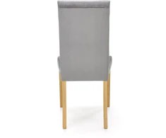 DIEGO 3 chair, color: quilted velvet Stripes - MONOLITH 85