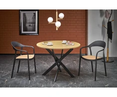 EDGAR table, top - golden oak, legs - juodas