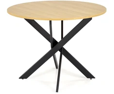 EDGAR table, top - golden oak, legs - juodas