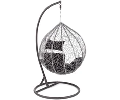 EGGY garden chair juodas / pilkas