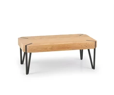 EMILY c.table, color: golden oak / juodas