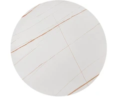 FATIMA set of two coffee tables, baltas marble / auksinis