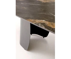 FORUM extension table, juodas marble / juodas