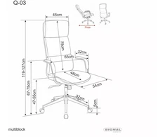 Fotel Q-03 pasukama kėdė