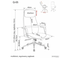 Fotelis Fotel Q-05 pasukama kėdė