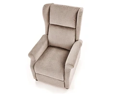 Fotelis AGUSTIN M recliner with massage function, color: beige
