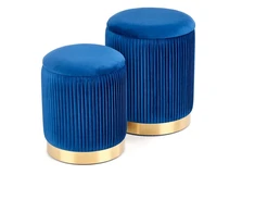 Fotelis MONTY set of two stools: color: dark mėlynas