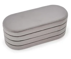 Fotelis CALPI bench with storage function, pilkas