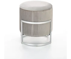 Fotelis CRICKET pouffe color: light pilkas