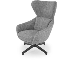 Fotelis FREDY leisure chair, with stool, pilkas