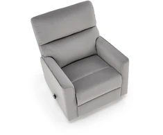 Fotelis KARIM recliner, pilkos spalvos