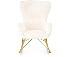 Fotelis LIBERTO leisure armchair cream / auksinis
