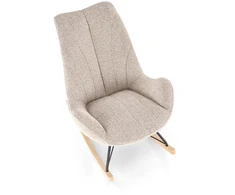 Fotelis LUIS rocking chair, d.beige
