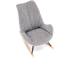 Fotelis LUIS rocking chair, pilkas