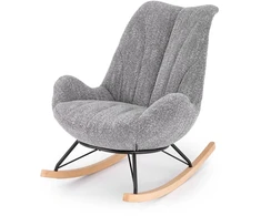 Fotelis LUIS rocking chair, pilkas