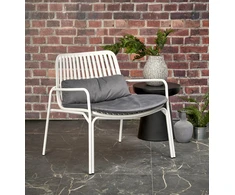 Fotelis MELBY leisure chair, baltas / pilkas