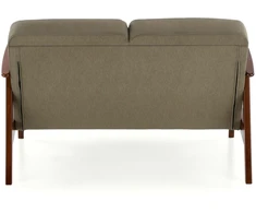 Fotelis MILANO 2S sofa, alyvuogių spalvos CASTEL#39 / tamsus riešutas