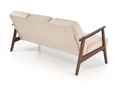Fotelis MILANO 3S sofa, beige CASTEL#15 / dark walnut