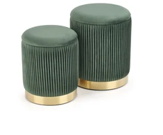 Fotelis MONTY set of two stools: color: dark žalias
