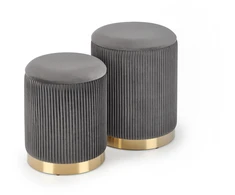 Fotelis MONTY set of two stools: color: pilkas