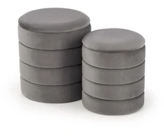 Fotelis PACHO set of two color: pilkas