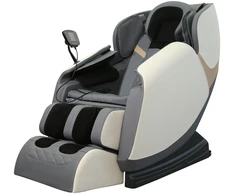 Fotelis SOLARIA massage chair / heating function / colors: cream / pilkas / auksinis