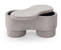 Fotelis VIVA bench with storage function, pilkas