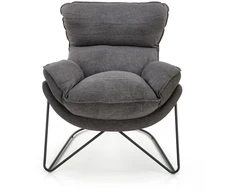 Fotelis VOLKER leisure armchair dark pilkas/ juodas
