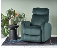 Fotelis WONDER recliner, dark žalias