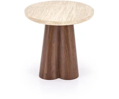 FRIDA S c.table travertine / walnut