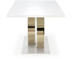 GALARDO extension table, baltas / auksinis