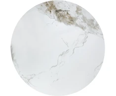 GENESIS coffee table, baltas marble / walnut / auksinis