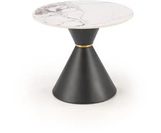 GORETTI_S coffee table, baltas marble / juodas