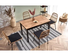 GREG table, color: wotan oak/juodas