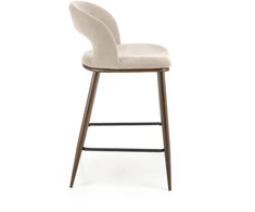 H114 bar stool, beige / walnut