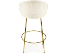 H116 bar stool, creamy / auksinis